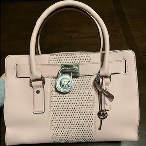 Michael Kors Light Pink Studded Satchel